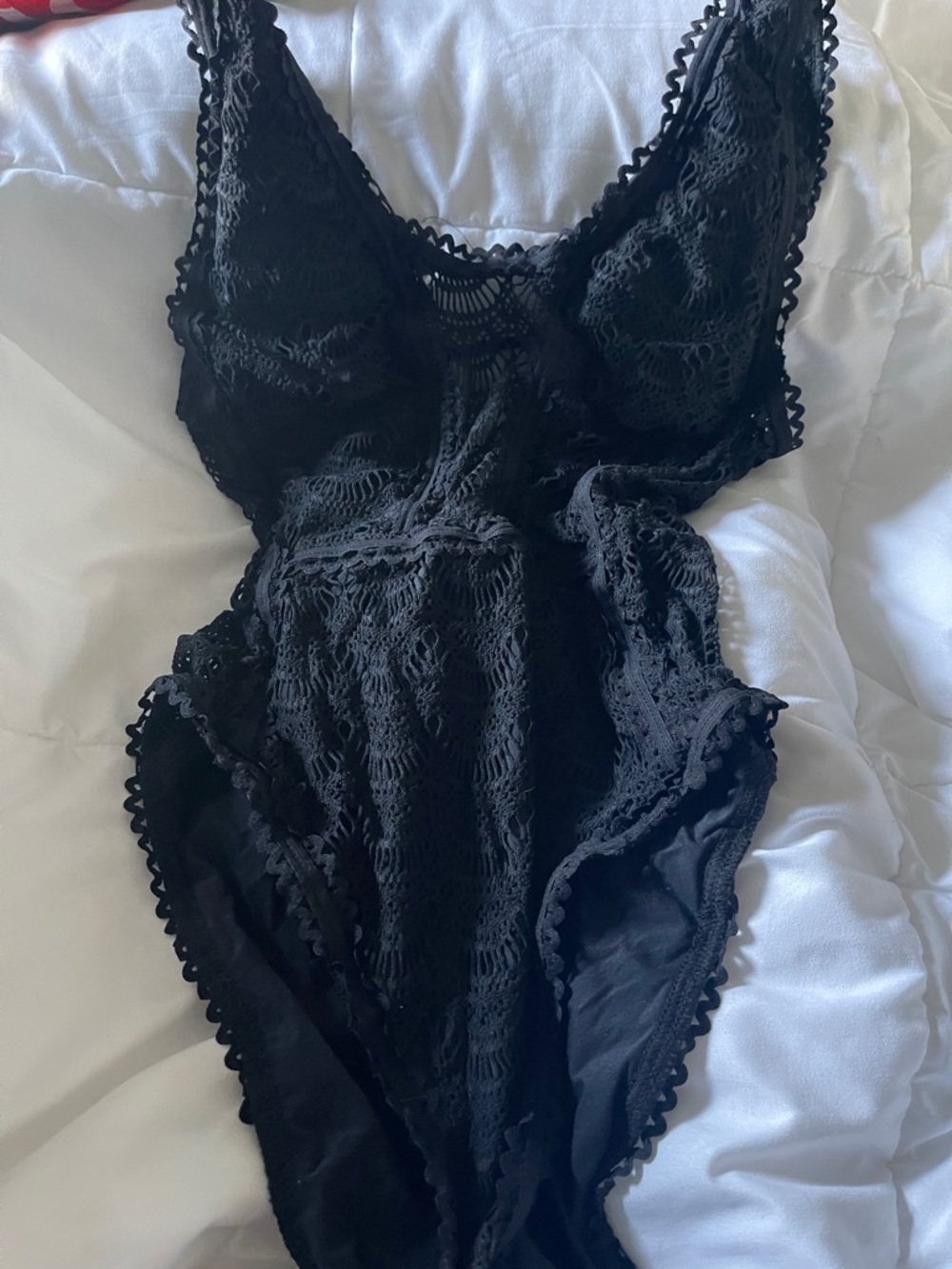 BECCA Black Lace Chemise swimsuit